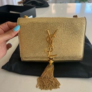 YSL tassel bag gold rare bag